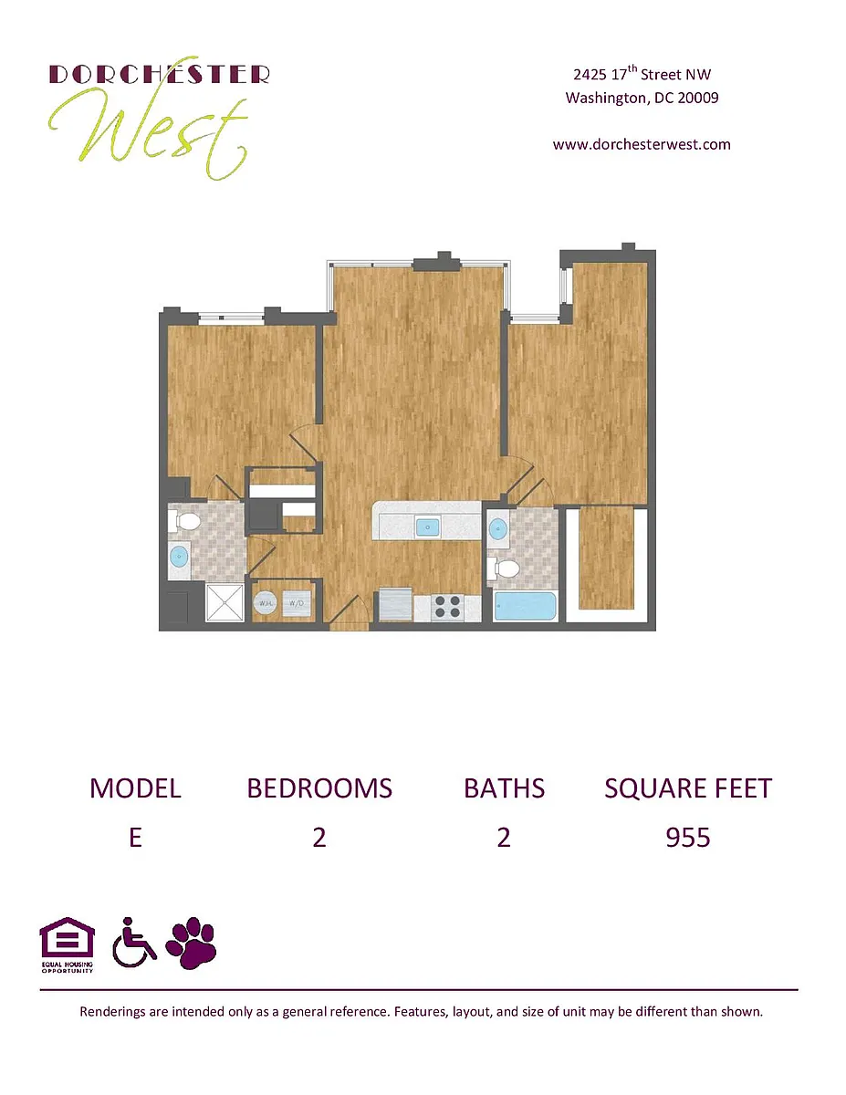 Floor plan Model E