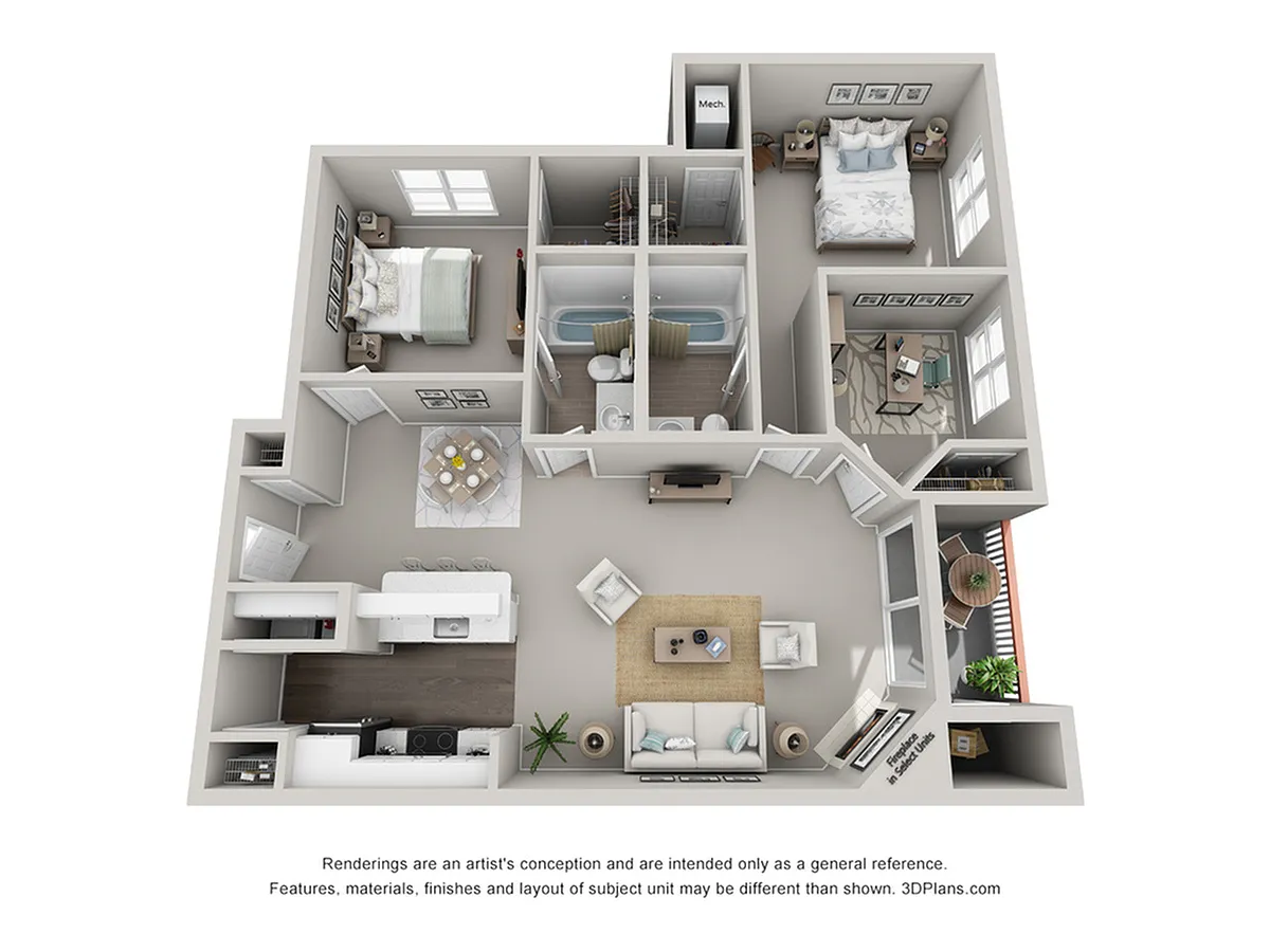 Floor plan Bordeaux Deluxe