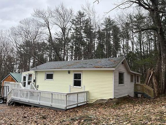 Front view with porch.