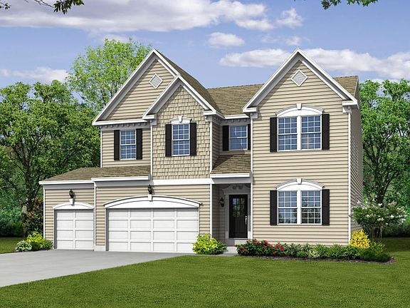 Elevation K Siding Facade with Opt Porch 3-Car Garage