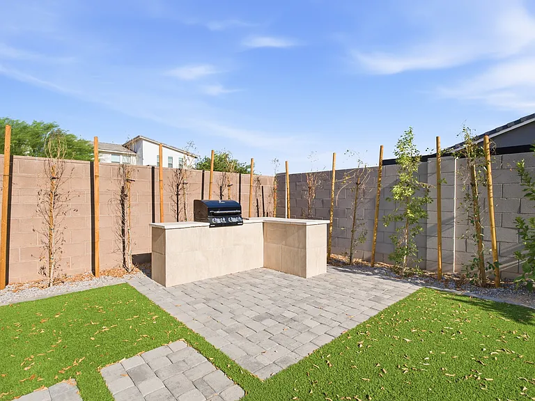 built-in BBQ area