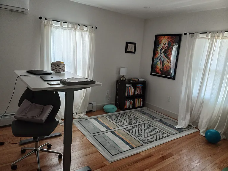 Bedroom facing street