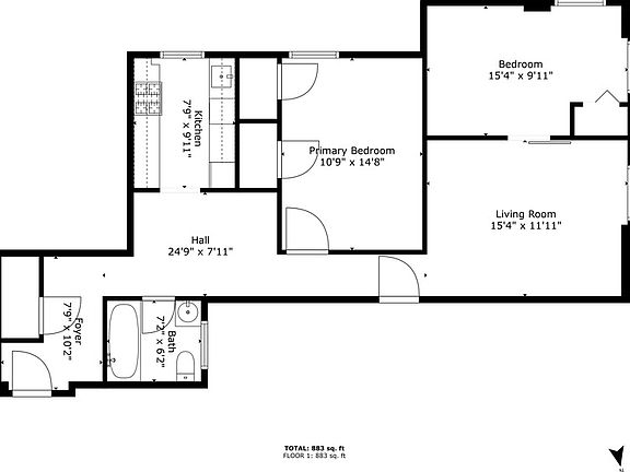 2nd image of 60 W 76th St #7C