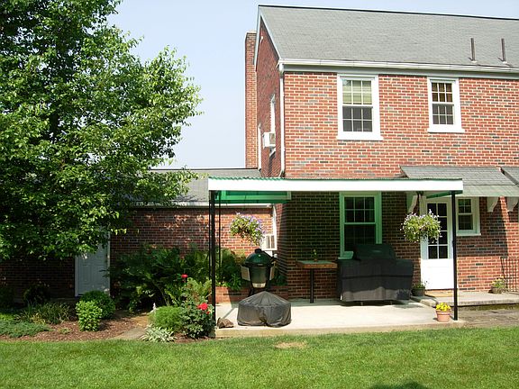 Rear of the house, covered porch