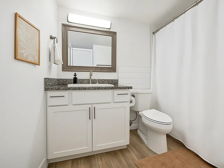 Refresh your routine in this clean, calming space designed to help you start and end your day with ease.