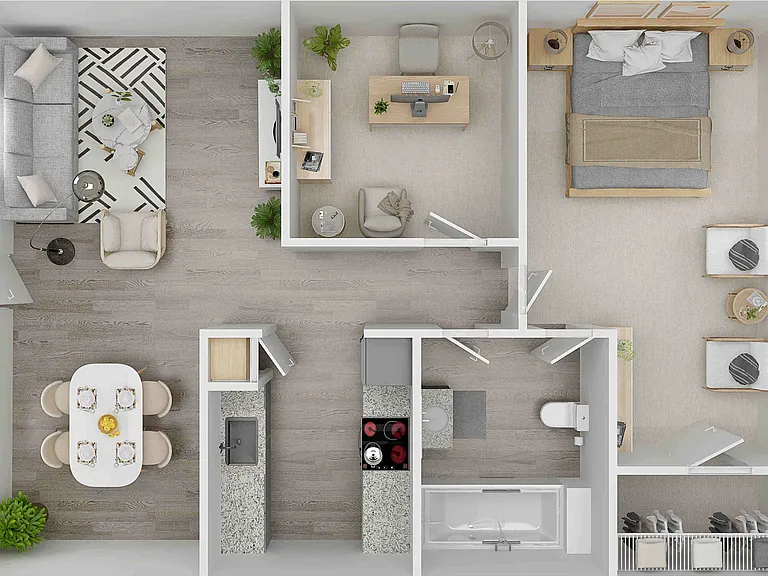 Ashford Willow Falls 2 Bed 1 Bath Ashford Willow Falls 2 Bed 1 Bath