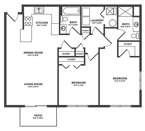 Floor plan Wiley