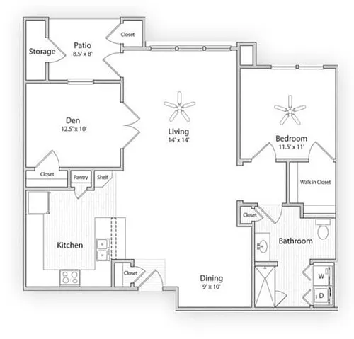Floor plan AFWB1