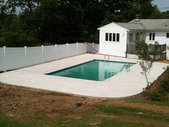 Brand new pool deck