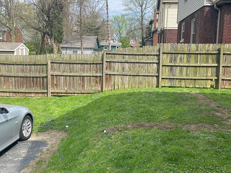 fenced in yard
