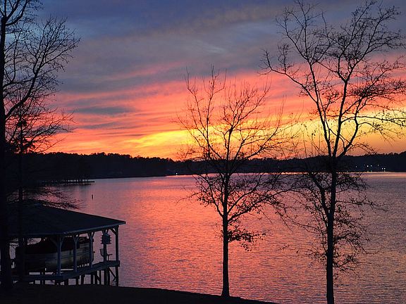 sunset from deck