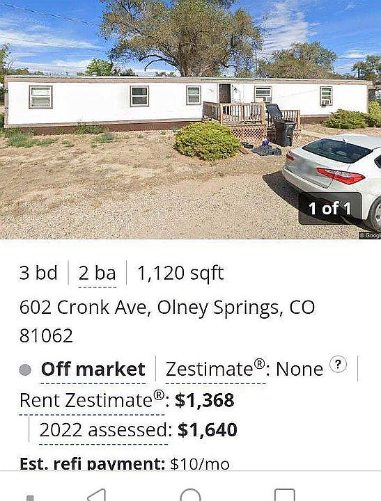 602 Cronk Ave, Olney Springs, CO 81062 Zillow
