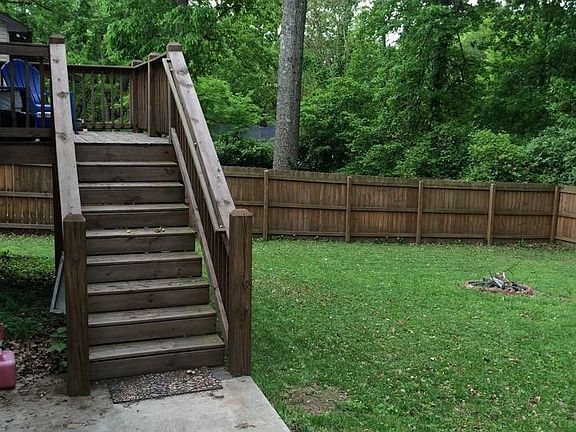 Backyard and deck/patio