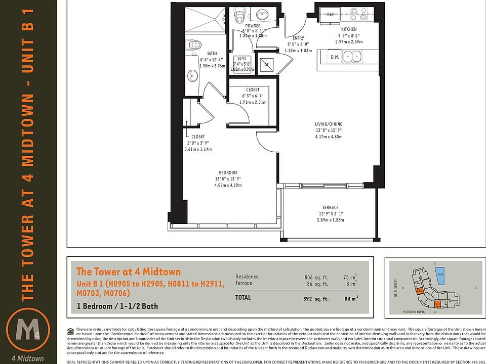 Unit #1011 Floorplan