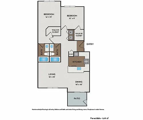 Floor plan Forestdale & Oakmont
