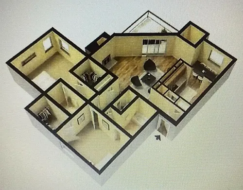Floor plan 2 Bedroom Rennovated