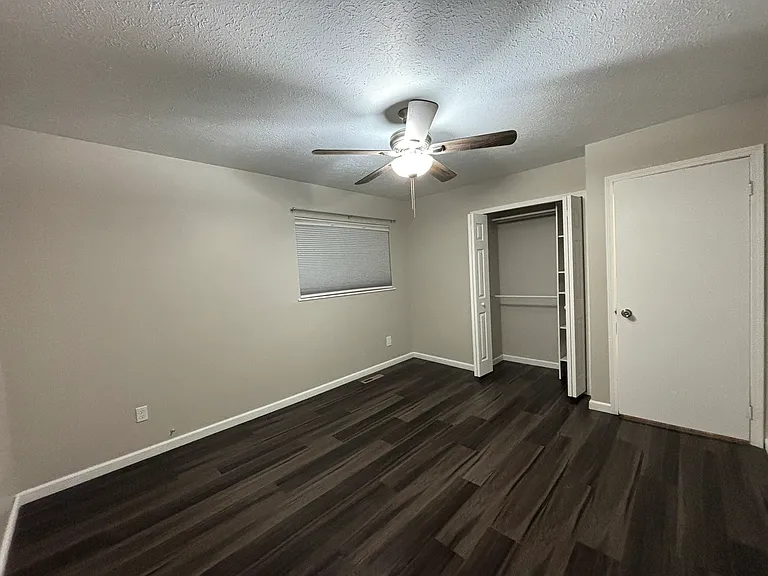 Master Bedroom: Functional layout allows for multiple bedroom set orientations.