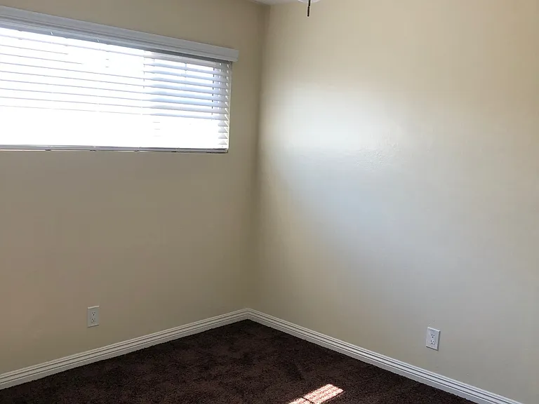 Master bedroom, extra large closet, newly painted and lighted ceiling fan.