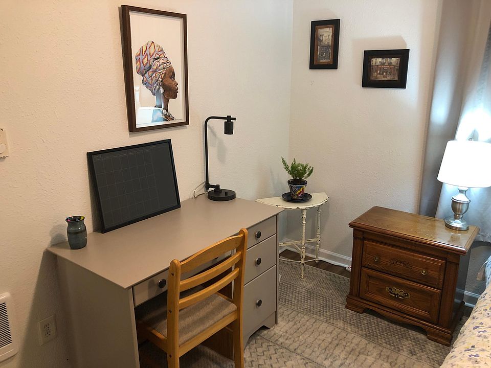 Work desk with supplies