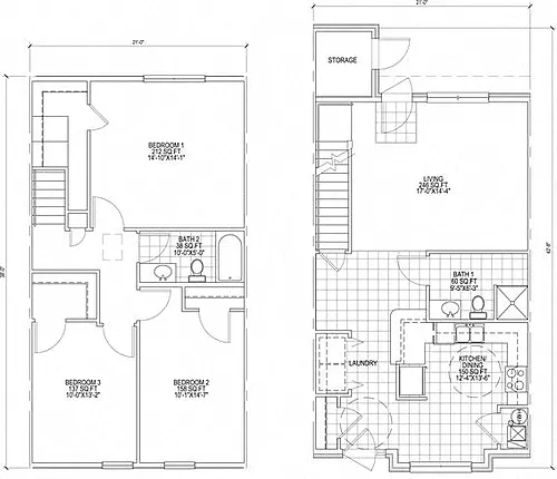 Floor plan 3 Bedroom