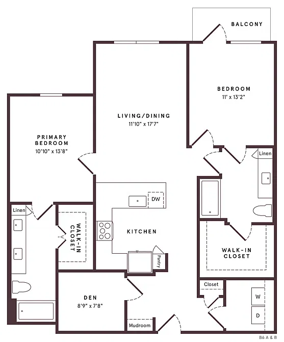 Floor plan B9 Den