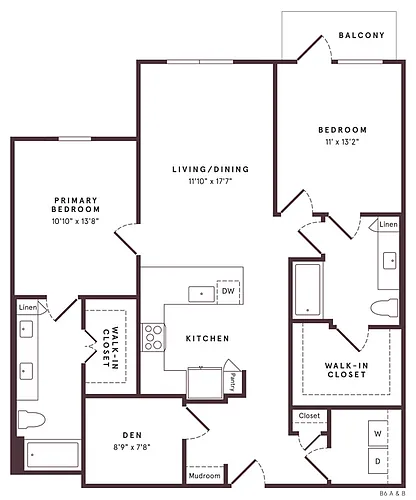 Floor plan B9 Den