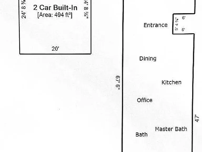 The house is one level, above the garage. There are 3-4 steps outside the home leading to the front door.