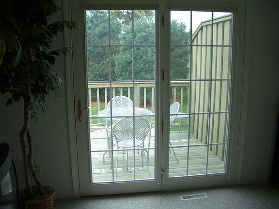 door from 2nd bedroom that leads to private deck
