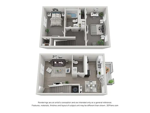 Floor plan Two Bedroom