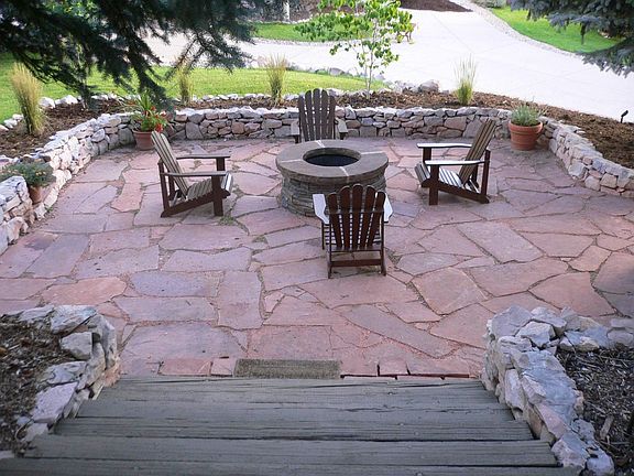 Front patio & firepit