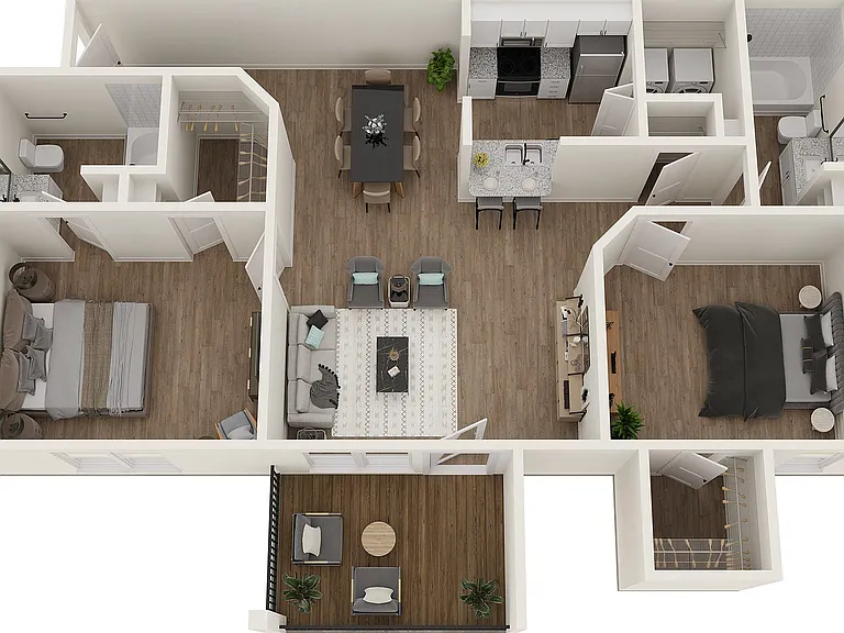 Explore the elegant design of this modern two-bedroom apartment with spacious layout and premium finishes. Explore the elegant design of this modern two-bedroom apartment with spacious layout and premium finishes.