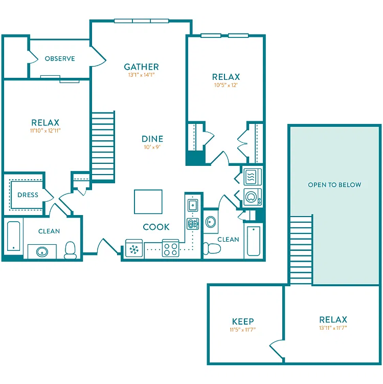 Floor plan Belknap Loft