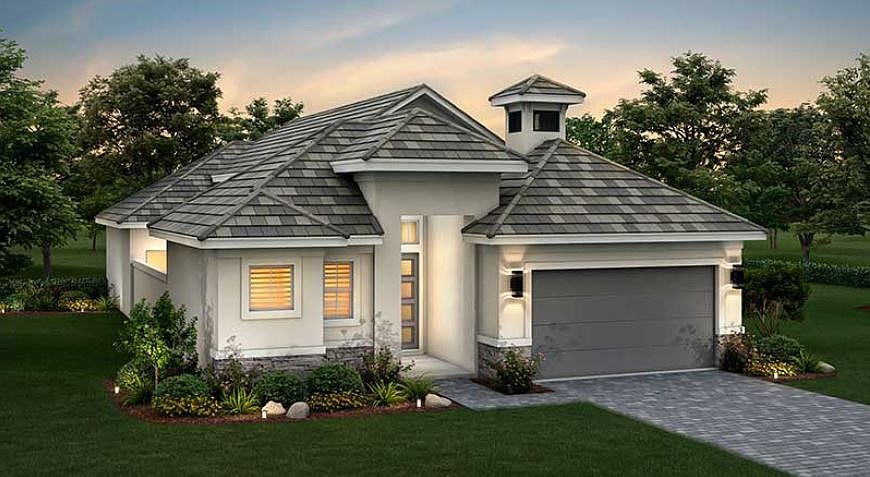 Courtyard 50 3 BR Plan, Hampton Green at Providence