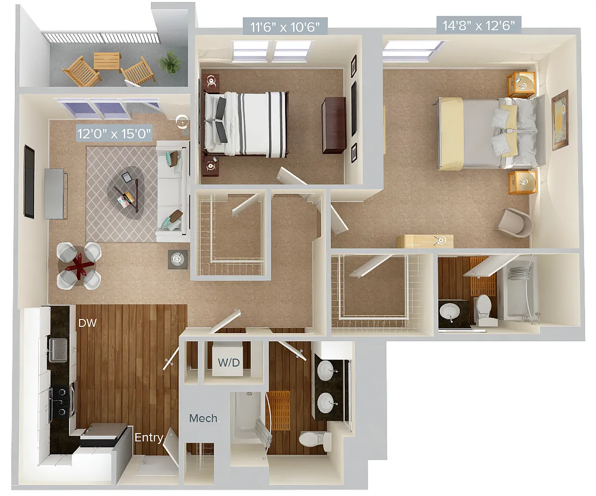 Floor plan B2-1-1059