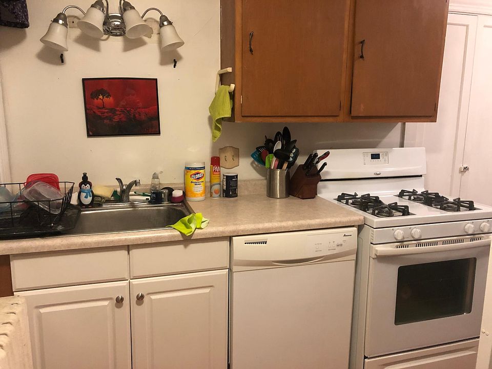 Kitchen. Pantry can be seen on the far right behind the stove.