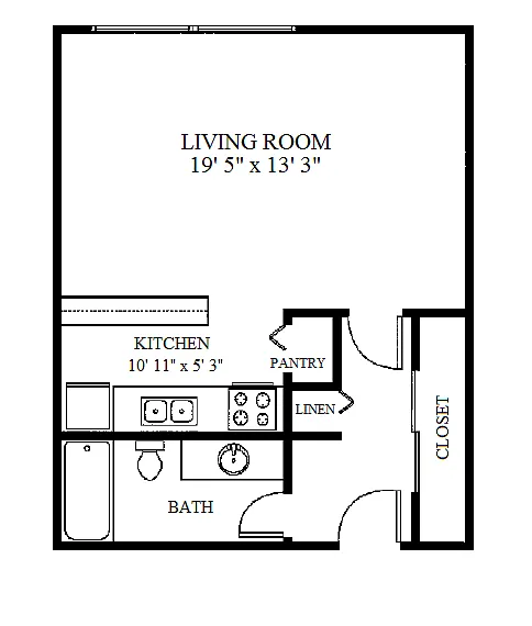 Floor plan Studio