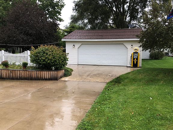 Two 1/2  car heated garage 