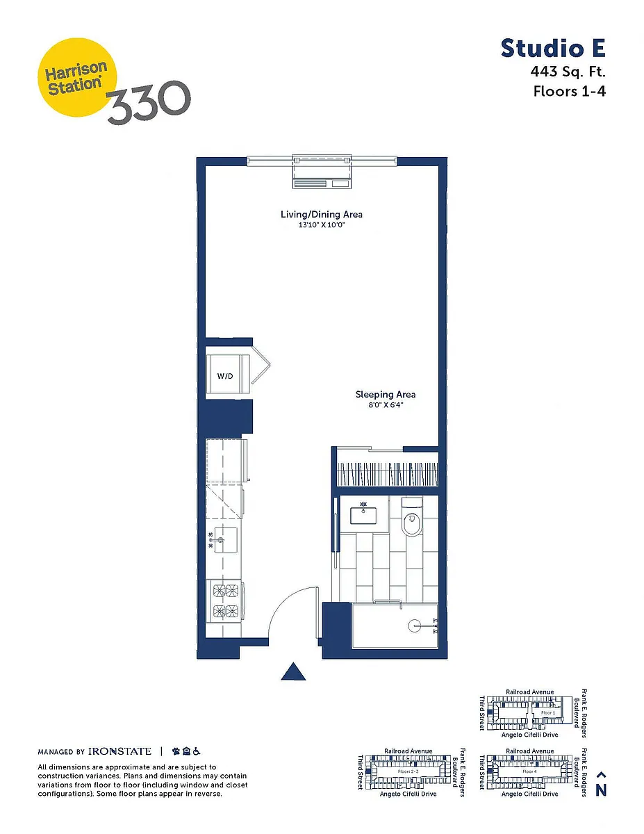 Floor plan Studio E