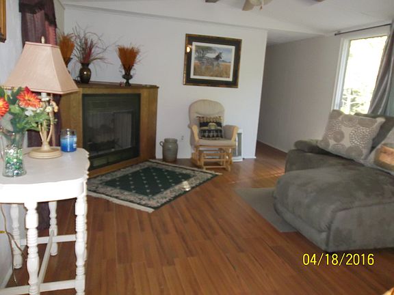 living room with fireplace