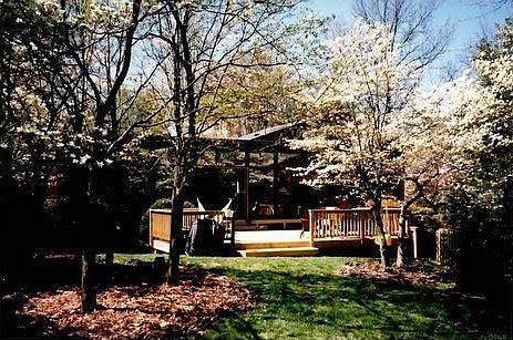 rear of house from woods