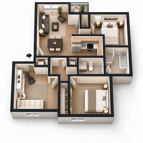 Floor plan The Court - Quartz