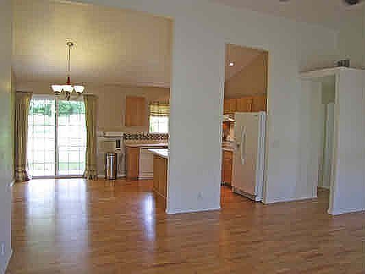 Looking in from front doors