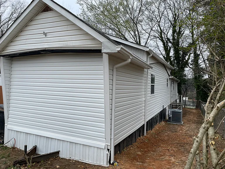 back of mobile home