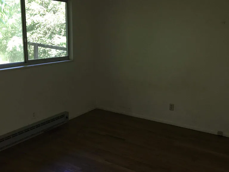 Bedroom 1 which connects to bath, study room, and closet. Views into wooded back lot and when less leaves are on trees you can see the animals from farm the road behind