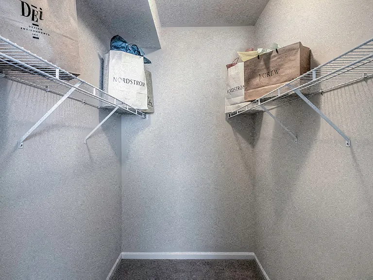 Expansive walk-in closets for ample storage