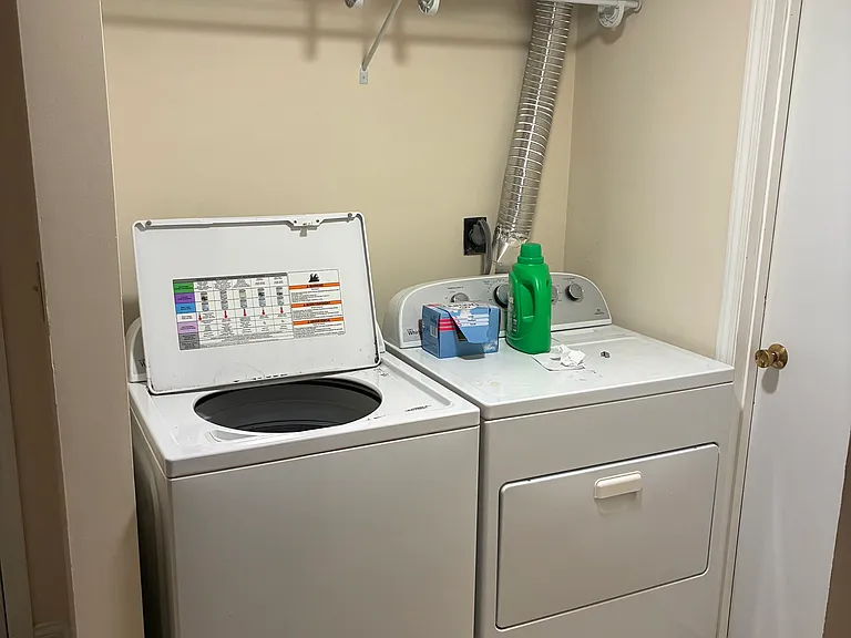 laundry (on second floor)