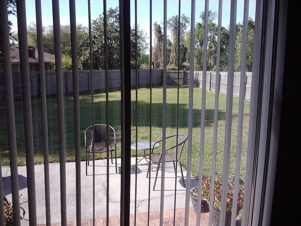 Kitchen View of Backyard