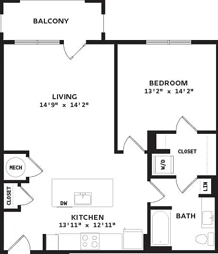 MILLER - A2 - 1 Bedroom MILLER - A2 - 1 Bedroom