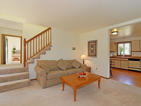 Kitche opens off living room