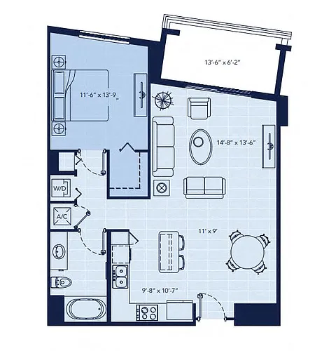 Floor plan Del Lago - North Tower
